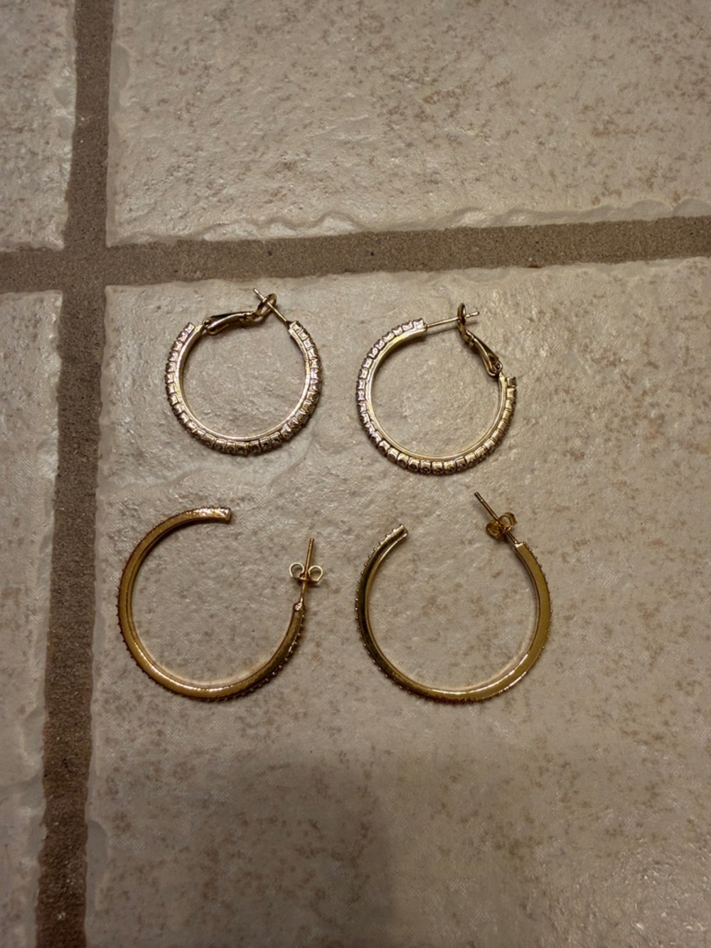 Gold Hoop Earrings Set - Elegant Women’s Jewelry